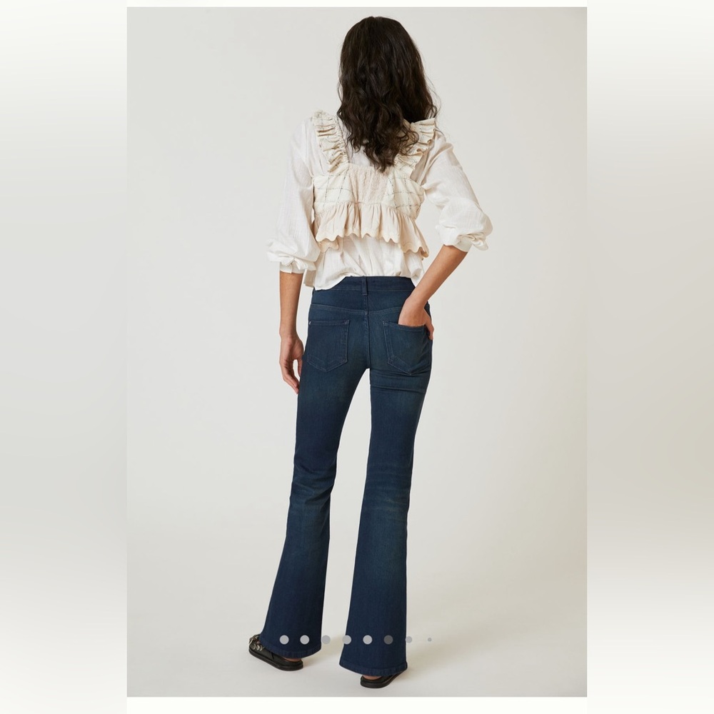 Pilcro Women's Dark Blue Flare Jeans - Picture 5 of 12